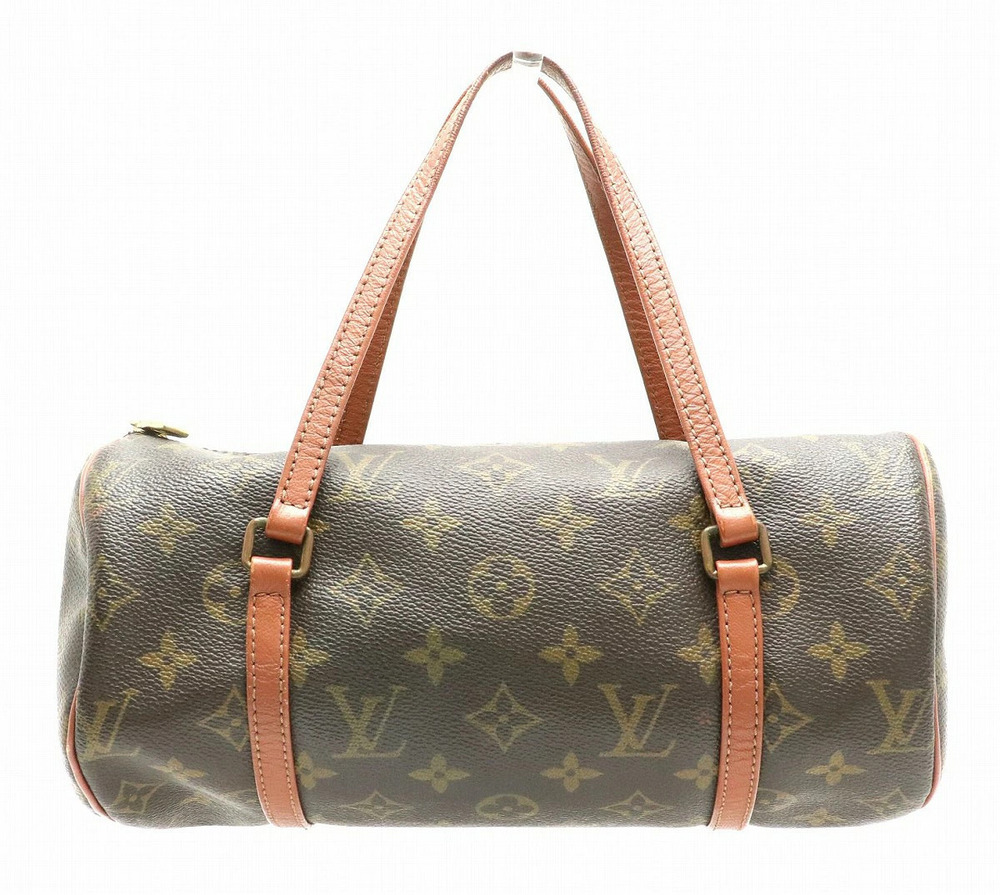 Louis Vuitton Monogram Papillon Handbag Canvas Leather Brown